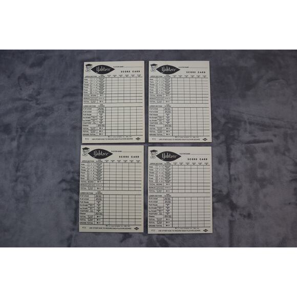Vintage Yahtzee Score Pads (4) 1956 - 1972 in Original Box - Picture 3 of 11